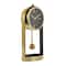 13" Gold Aluminum Tall Clock with Swinging Ball Pendulum